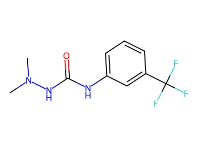 1,1-Dimethyl-4-(3-trifluoromethylphenyl)semicarbazide structure