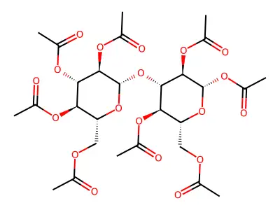 Laminaribiose octaacetate structure