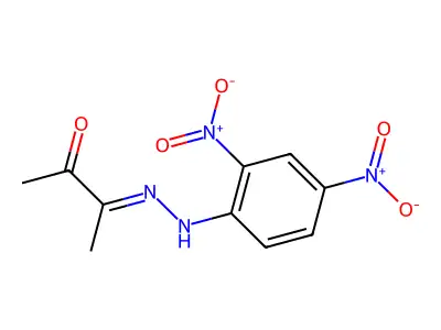 (2E)-2,3-Butanedione 2-[(2,4-dinitrophenyl)hydrazone] structure