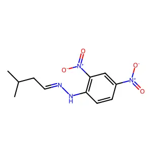 Isovaleraldehyde 2,4-Dinitrophenylhydrazone structure