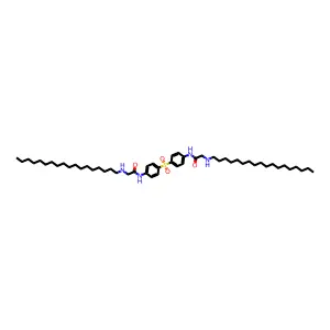 2-(octadecylamino)-N-[4-[4-[[2-(octadecylamino)acetyl]amino]phenyl]sulfonylphenyl]acetamide structure