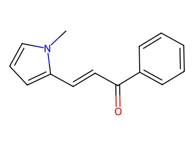 2-Propen-1-one, 3-(1-methyl-1H-pyrrol-2-yl)-1-phenyl- structure