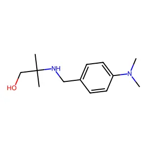 Propan-1-ol, 2-(4-dimethylaminobenzylamino)-2-methyl- structure