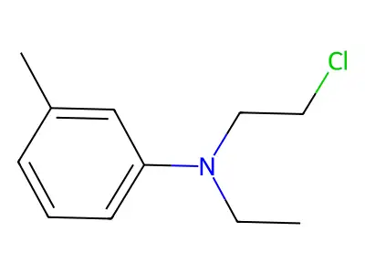 N-(2-氯乙基)-N-乙基-3-甲基苯胺 structure