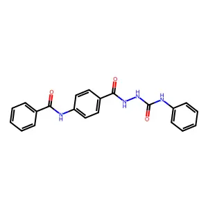 N-[4-[(phenylcarbamoylamino)carbamoyl]phenyl]benzamide structure