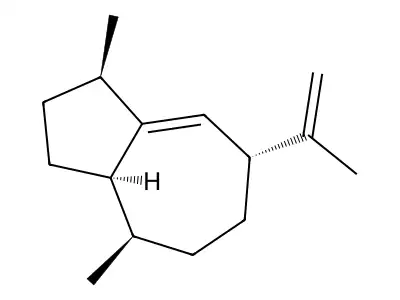 1,4-Dimethyl-7-(prop-1-en-2-yl)-1,2,3,3a,4,5,6,7-octahydroazulene structure