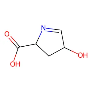3,4-二氢-4-羟基-2H-吡咯-2-甲酸 structure