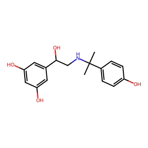 Hydroxyphenylorciprenaline structure