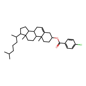 Cholest-5-en-3beta-yl p-chlorobenzoate structure