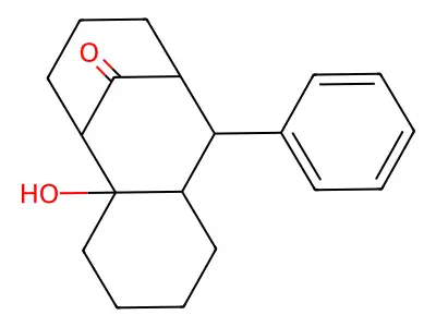 2-Hydroxy-8-phenyl-tricyclo(7.3.1.0(2,7))tridecan-13-one structure