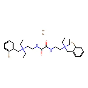 Ammonium, (oxalylbis(iminoethylene))bis((o-bromobenzyl)diethyl-, dibromide structure