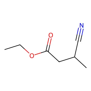 Ethyl 3-cyanobutanoate structure