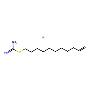 Carbamimidothioic acid, 10-undecenyl ester, monohydriodide structure