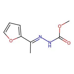 methyl N-[1-(furan-2-yl)ethylideneamino]carbamate structure