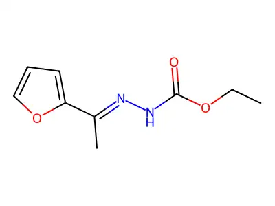 Hydrazinecarboxylic acid, [1-(2-furanyl)ethylidene]-, ethyl ester structure
