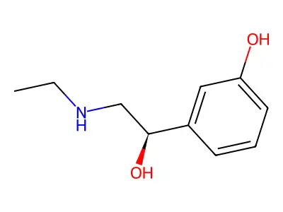 Etilefrine, (R)- structure