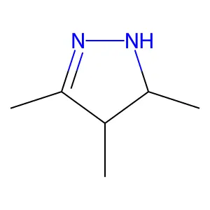 3,4,5-Trimethyl-2-pyrazoline structure