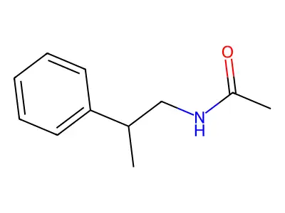 N-(2-Phenylpropyl)acetamide structure