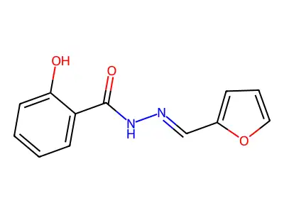 N'-(2-furylmethylene)salicylohydrazide structure