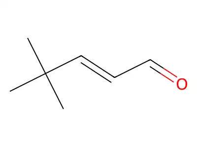 4,4-Dimethyl-2-pentenal structure