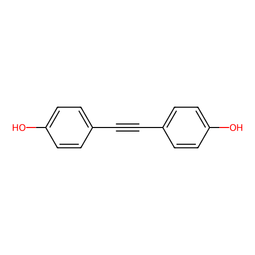 1,2-Bis(4-hydroxyphenyl)acetylene structure
