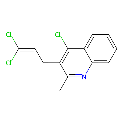 4-Chloro-3-(3,3-dichloroprop-2-en-1-yl)-2-methylquinoline structure