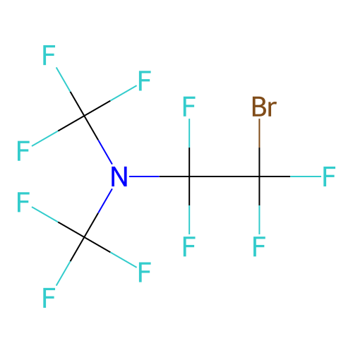 N,N-Bis(trifluoromethyl)-2-bromotetrafluoroethylamine structure