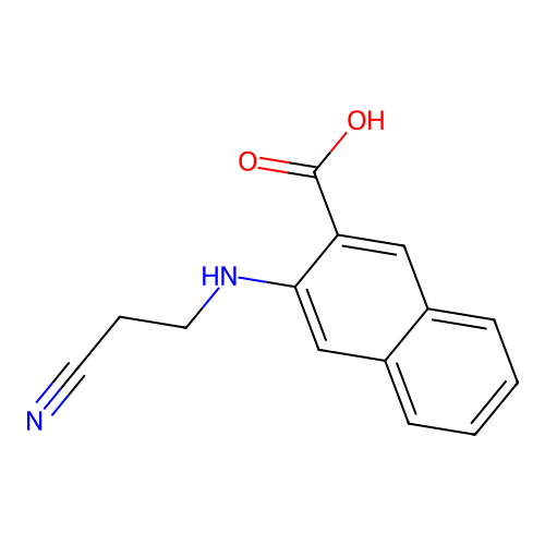 3-[(2-Cyanoethyl)amino]naphthalene-2-carboxylic acid structure