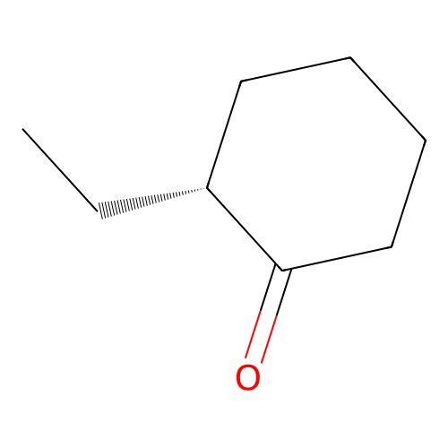(2R)-2-ethylcyclohexan-1-one structure