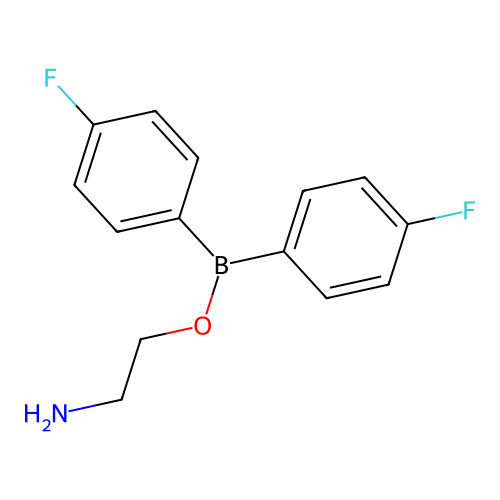 2-Bis(4-fluorophenyl)boranyloxyethanamine structure