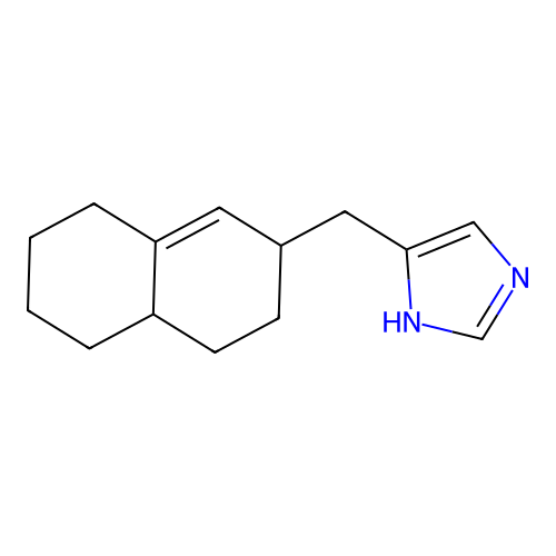 4-((2,3,4,4A,5,6,7,8-octahydronaphthalen-2-yl)methyl)-1H-imidazole structure