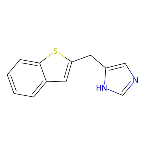 5-(1-benzothiophen-2-ylmethyl)-1H-imidazole structure