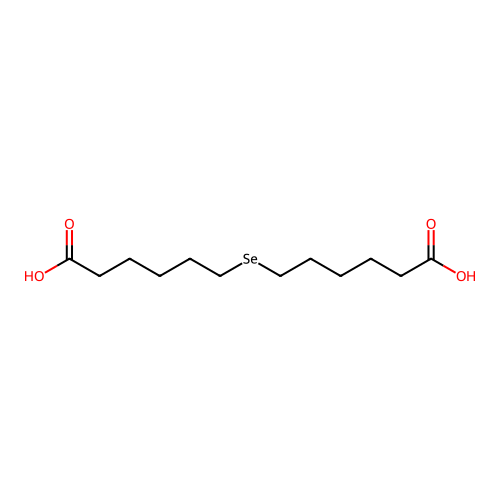 Hexanoic acid, 6,6'-selenodi- structure