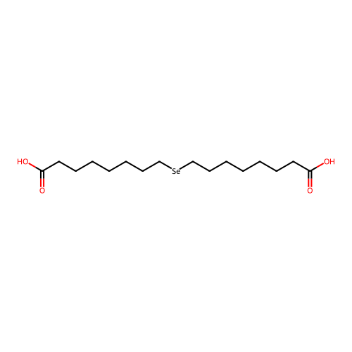 Octanoic acid, 8,8'-selenodi- structure