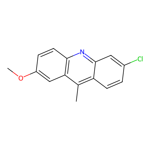 6-Chloro-2-methoxy-9-methylacridine structure
