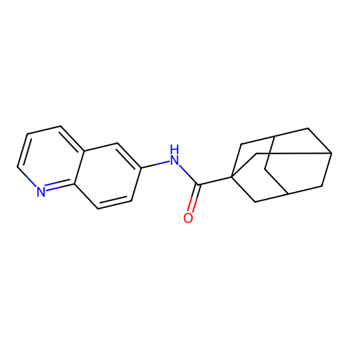 N-(6-Quinolyl)-1-adamantanecarboxamide structure