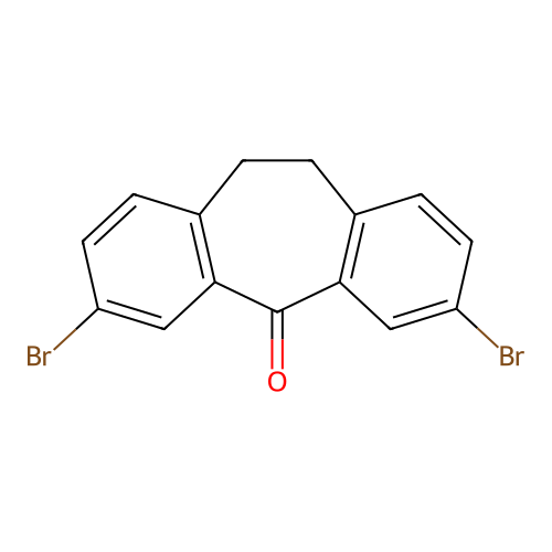 3,7-Dibromo-10,11-dihydro-5H-dibenzo[a,d][7]annulen-5-one structure