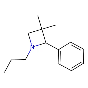 3,3-Dimethyl-2-phenyl-1-propylazetidine structure
