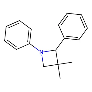 3,3-Dimethyl-1,2-diphenylazetidine structure