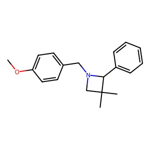 1-(p-Methoxybenzyl)-3,3-dimethyl-2-phenylazetidine structure