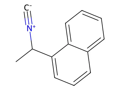 1-(1-Isocyanoethyl)naphthalene structure
