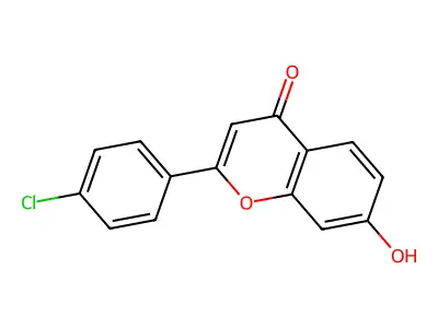 2-(4-Chlorophenyl)-7-hydroxychromen-4-one structure
