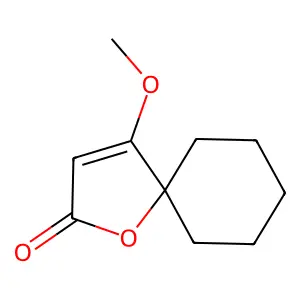 4-Methoxy-1-oxaspiro[4.5]dec-3-en-2-one structure