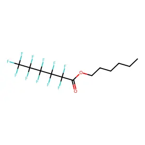 Hexyl perfluorohexanoate structure