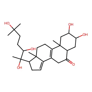 罗汉松甾酮B structure