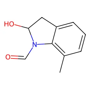 2-Hydroxy-7-methyl-1-indolinecarbaldehyde structure