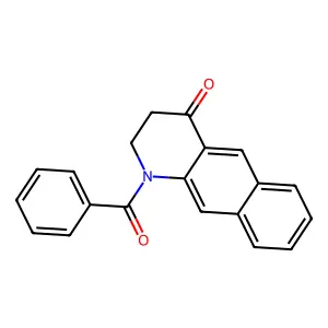 1-Benzoyl-2,3-dihydrobenzo[g]quinolin-4-one structure