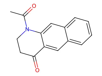 1-acetyl-2,3-dihydrobenzo[g]quinolin-4(1H)-one structure