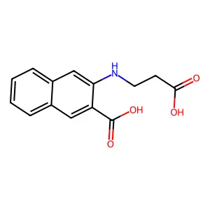 3-(2-Carboxyethylamino)naphthalene-2-carboxylic acid structure