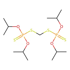 di(propan-2-yloxy)phosphinothioylsulfanylmethylsulfanyl-di(p structure